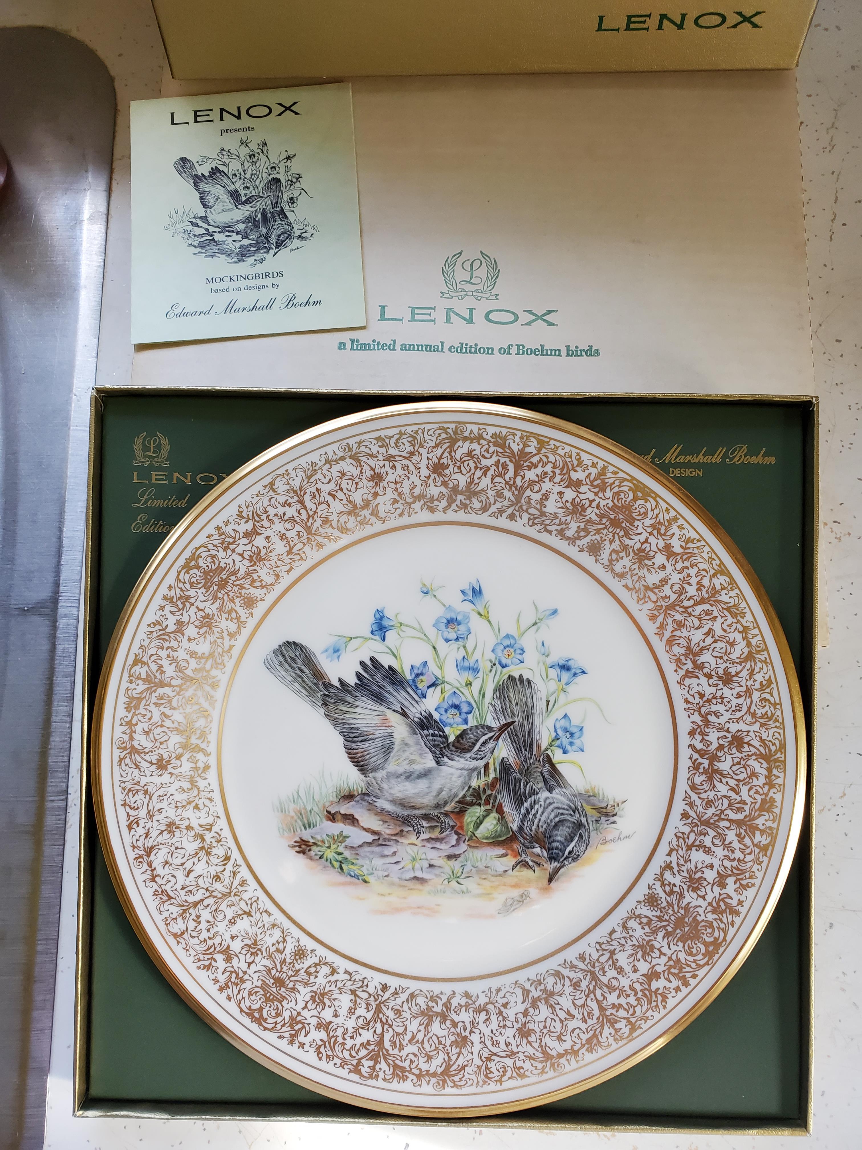 1978 Lenox Boehm Mockingbirds plate