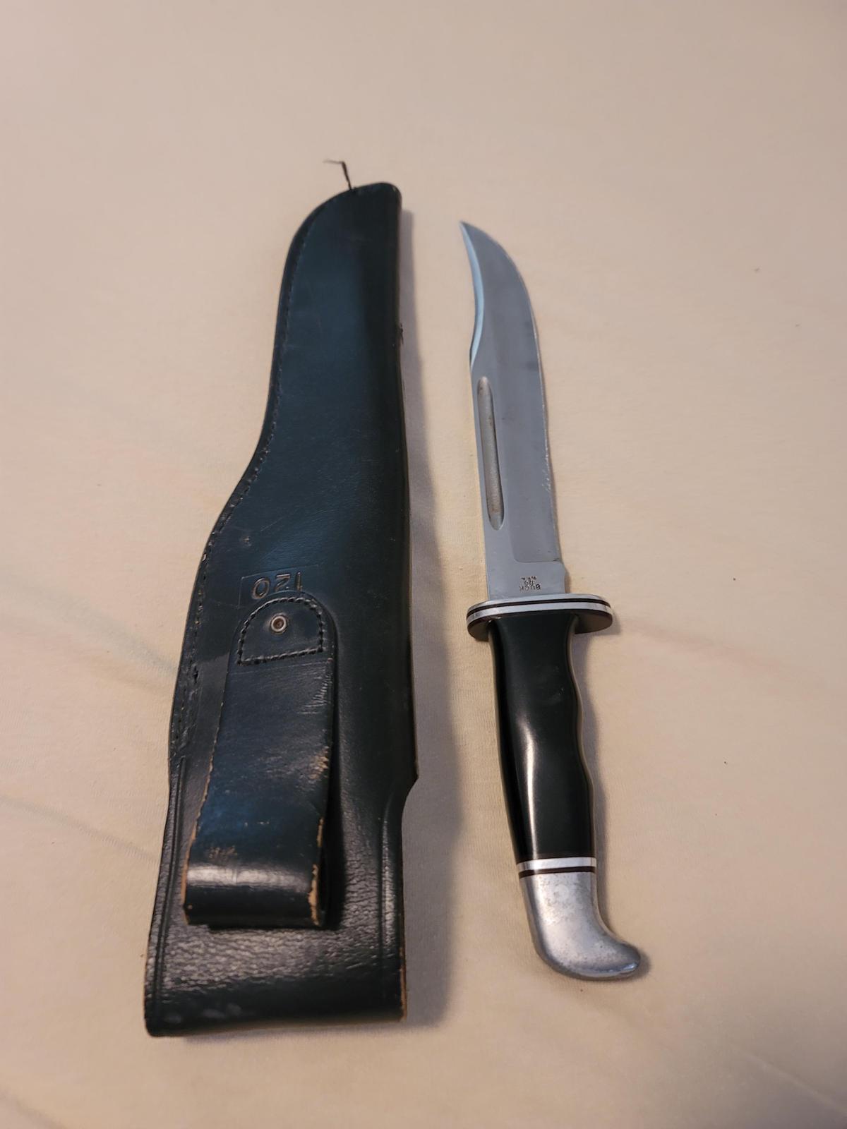 Buck 120 stainless steel knife/w case