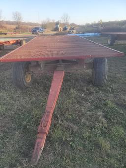 Flat wagon steel mesh floor