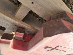 Damaged Hundred pounds suitcase weights