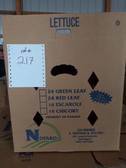 Non-waxed Cardboard lettuce boxes