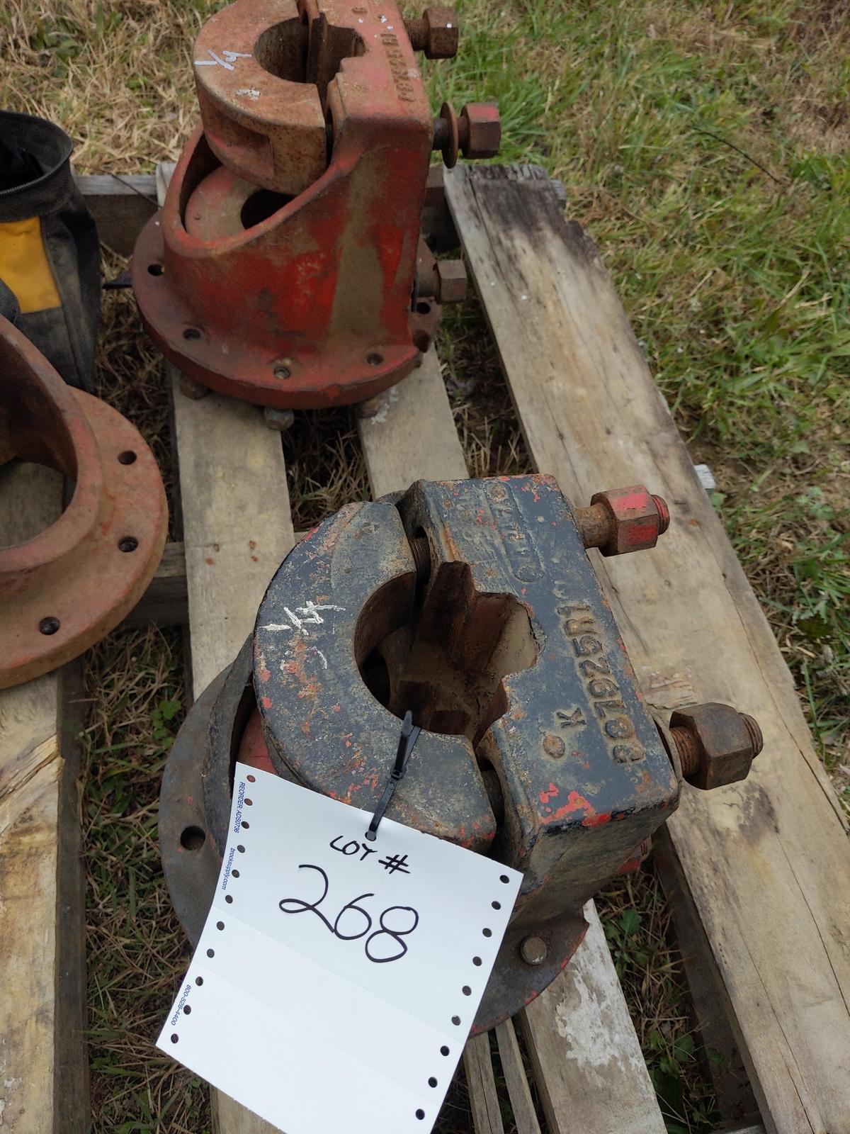 3 1/4" 9 bolt  IH dual hubs