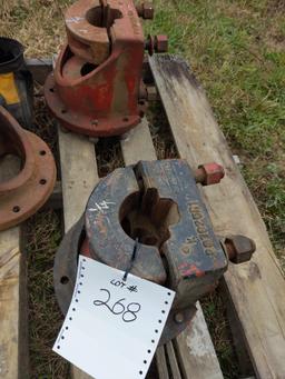 3 1/4" 9 bolt  IH dual hubs