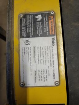 Yale electric pallet jack with built in charger