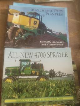 Jd sprayer and planter brochures.