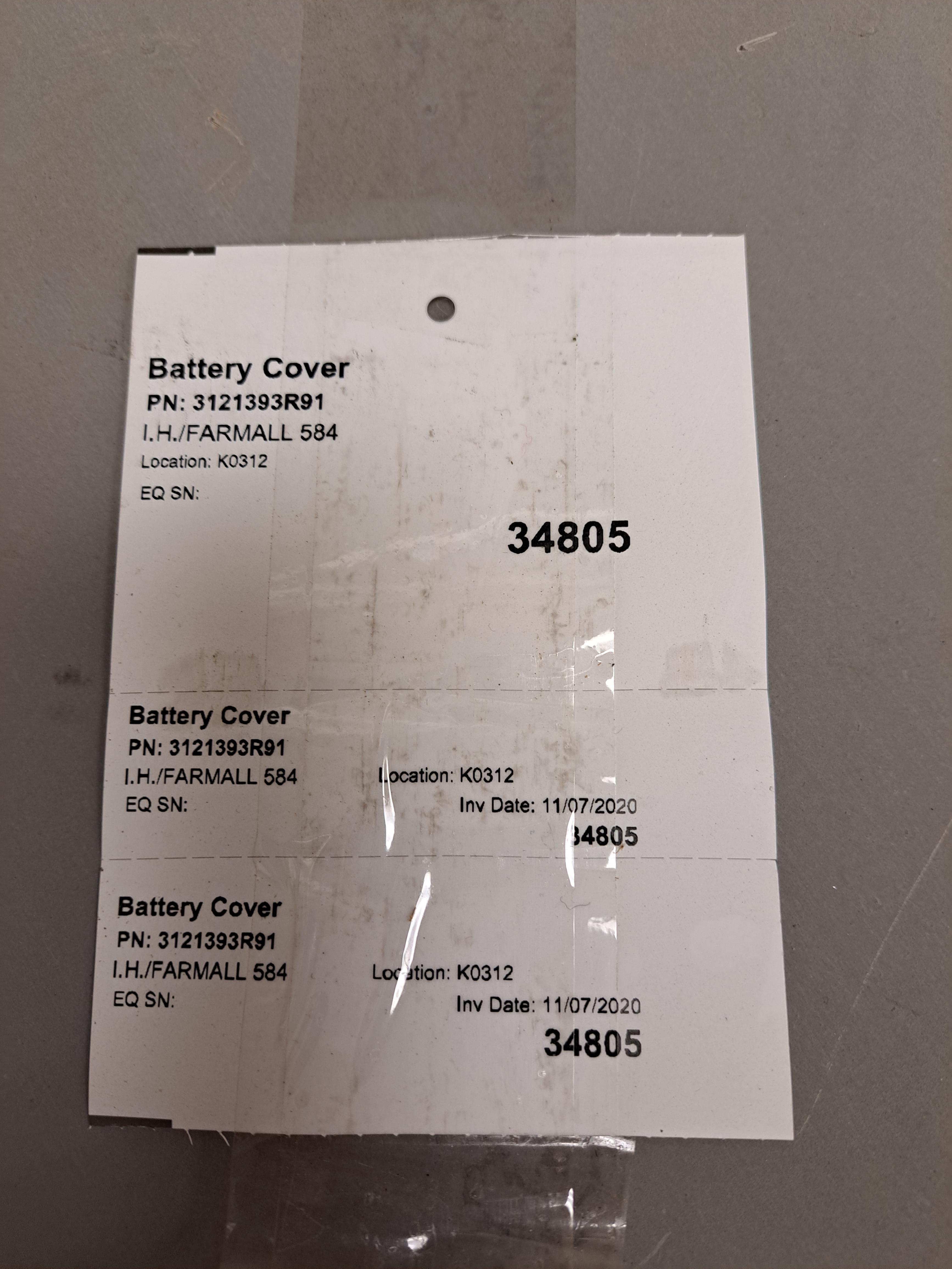 584 battery cover