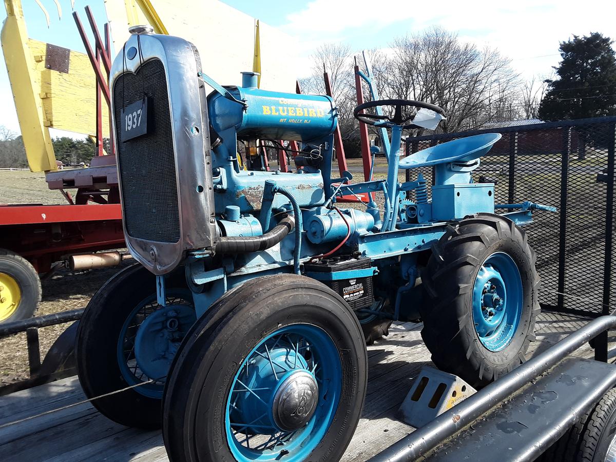 1937 Bluebird tractor w/ plow