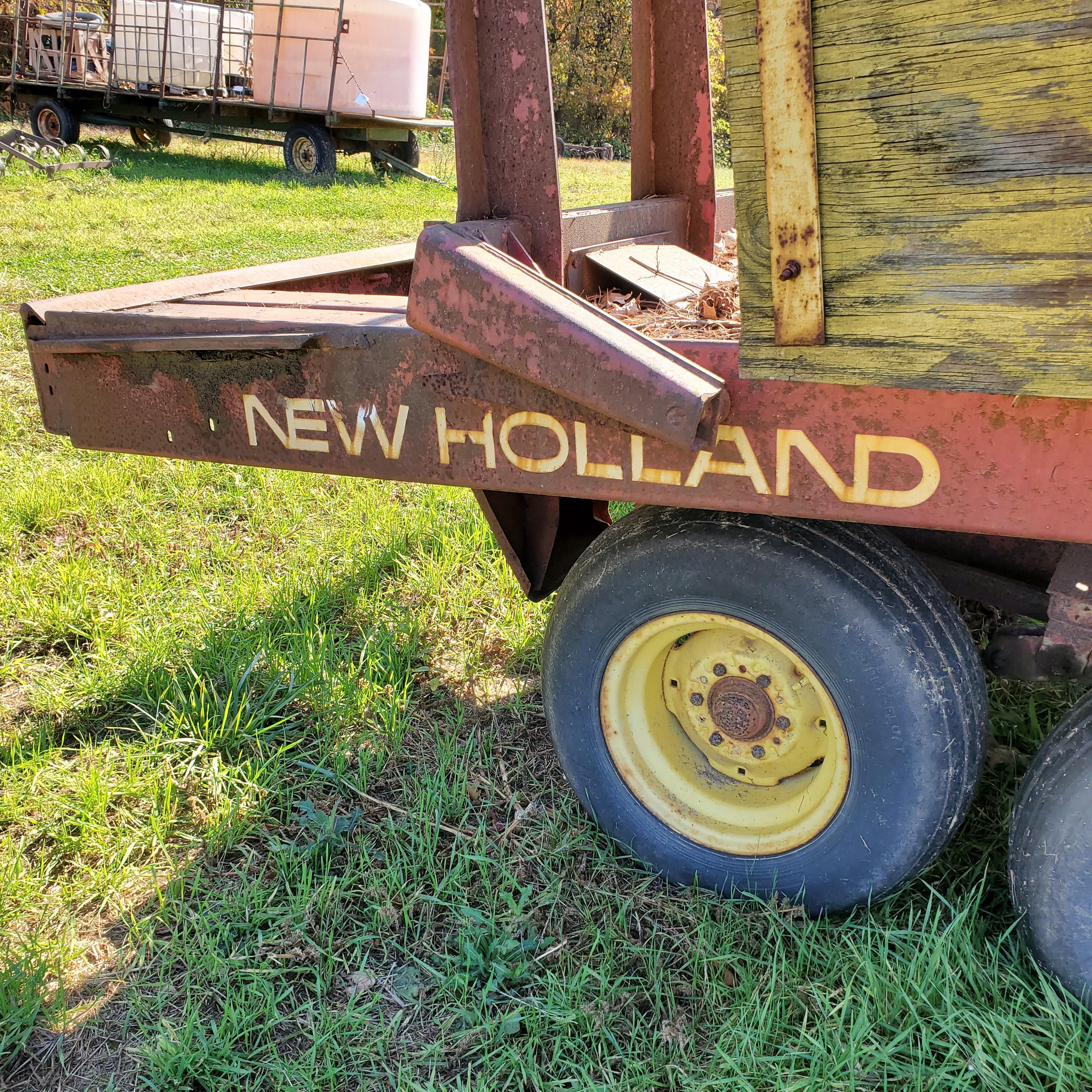 New Holland bale stacker.