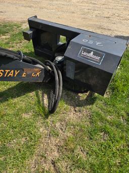 Boom mower for skid steer.