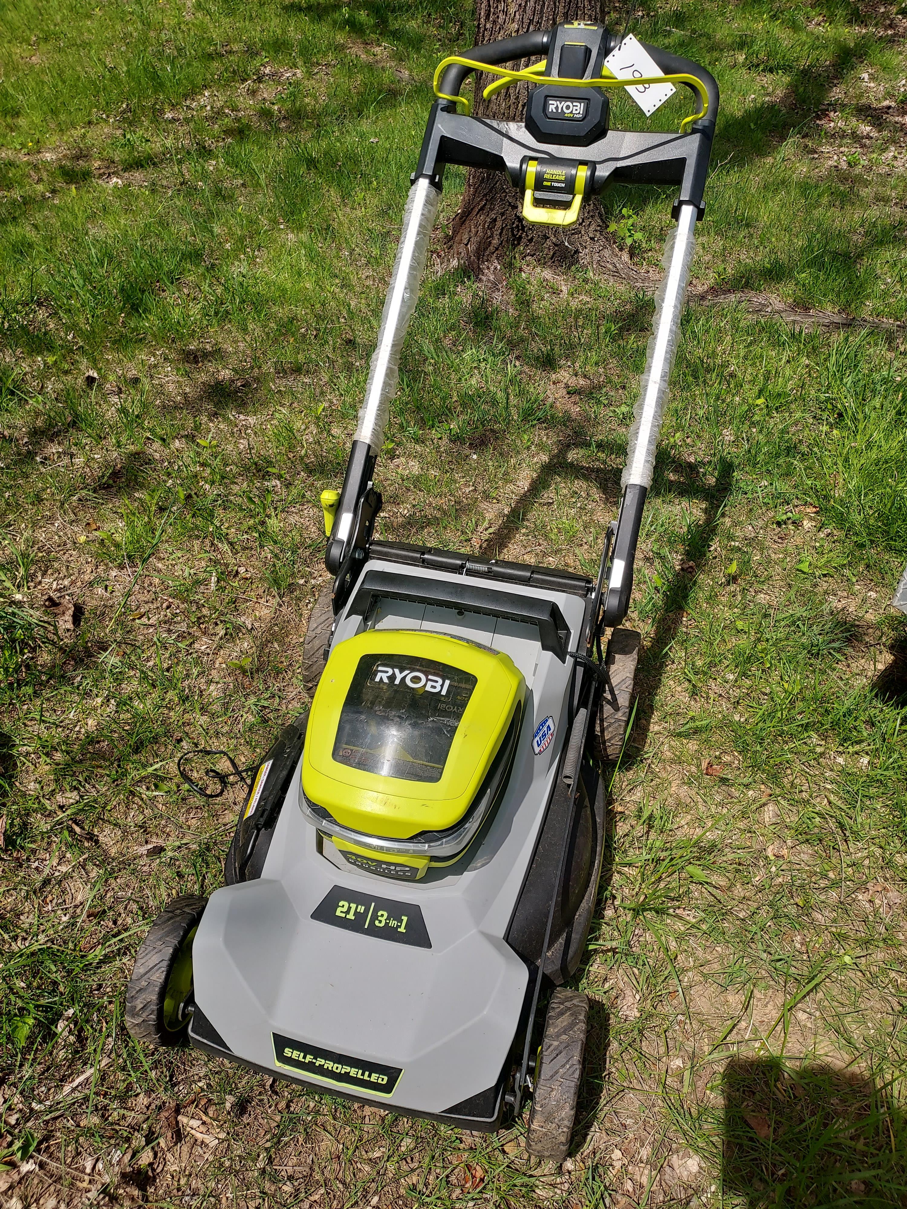 Ryobi 40v push mower