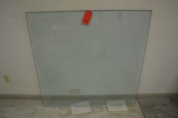 45" square glass table top
