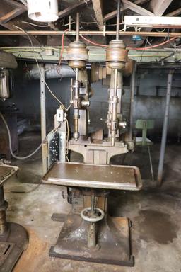 dual spindle drill press, location - Garrettsville