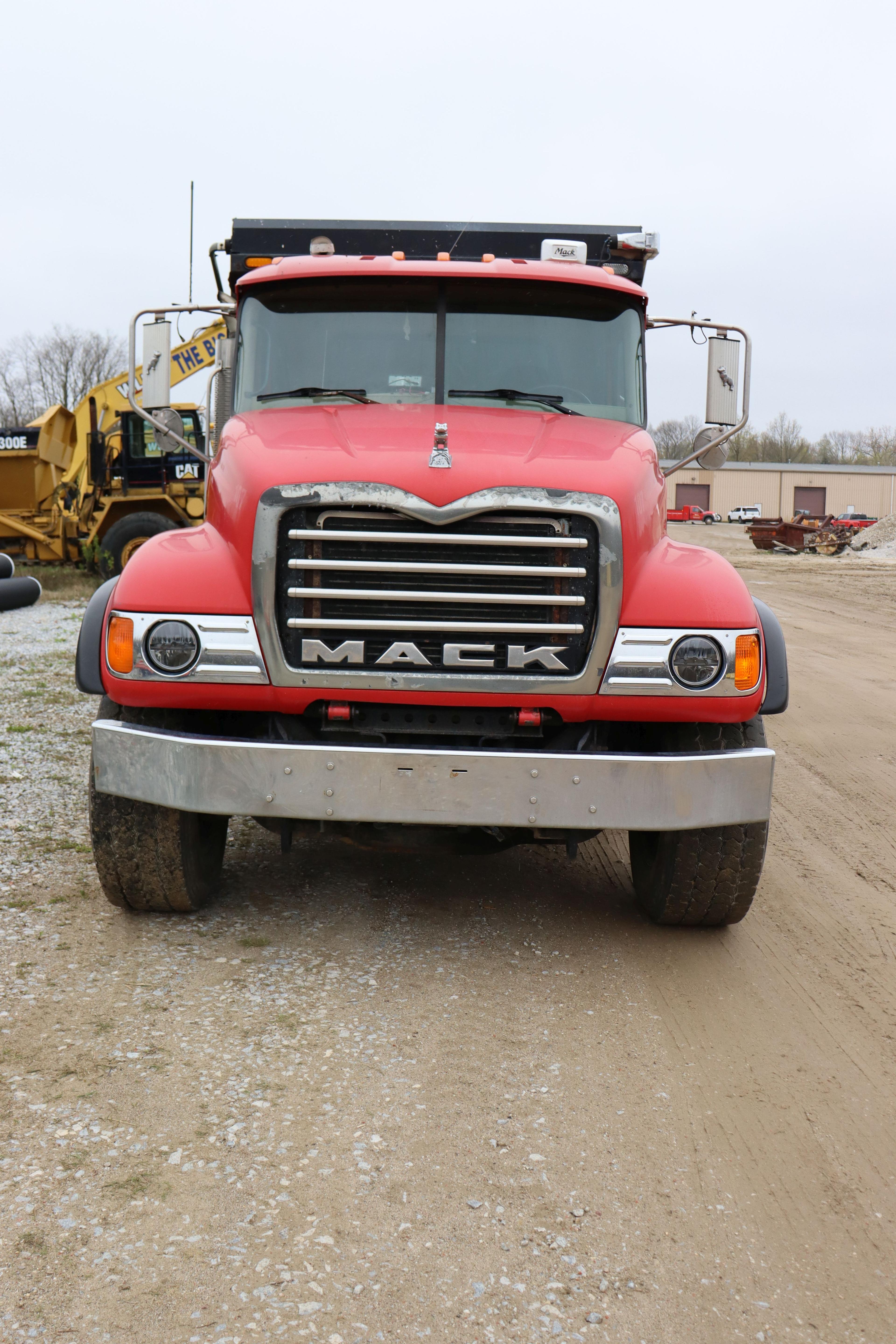 2006 Mack Granite tandem axel dump truck, 541,175 miles, VIN 1M2AG11C97M063725,