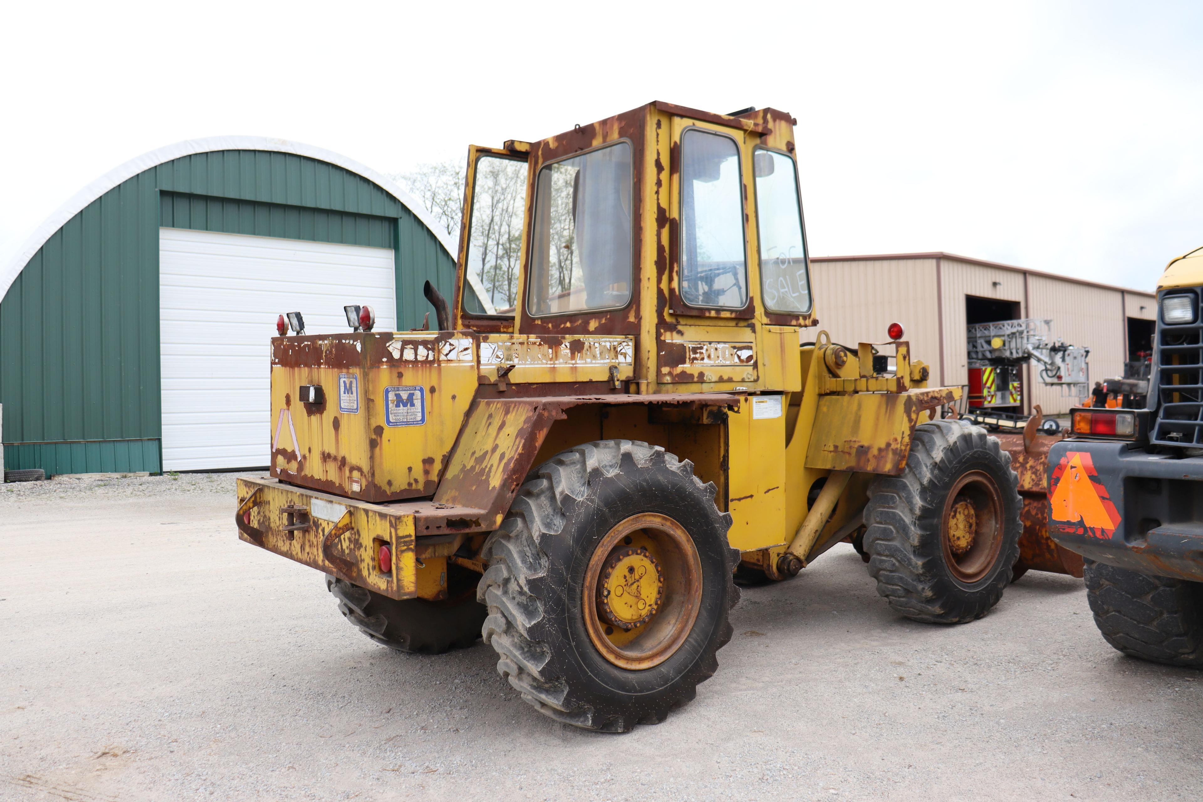 1995 Trojan 1500 Z wheel loader, reads 5,810 hours, serial number 312441