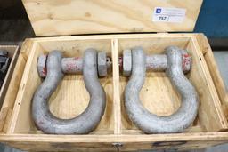 (2) Crosby G-2130 anchor shackle