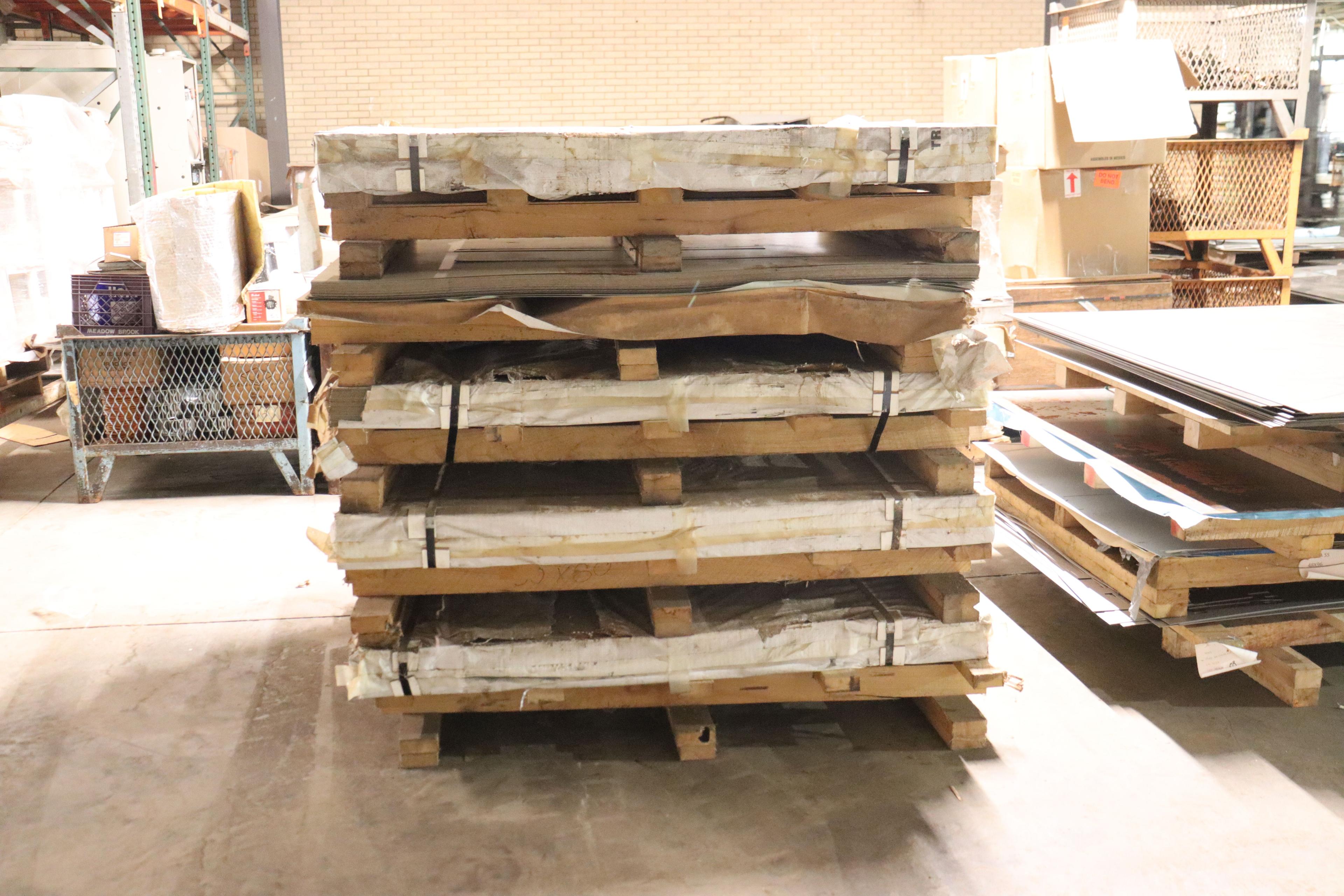 Assortment of cold rolled sheeting
