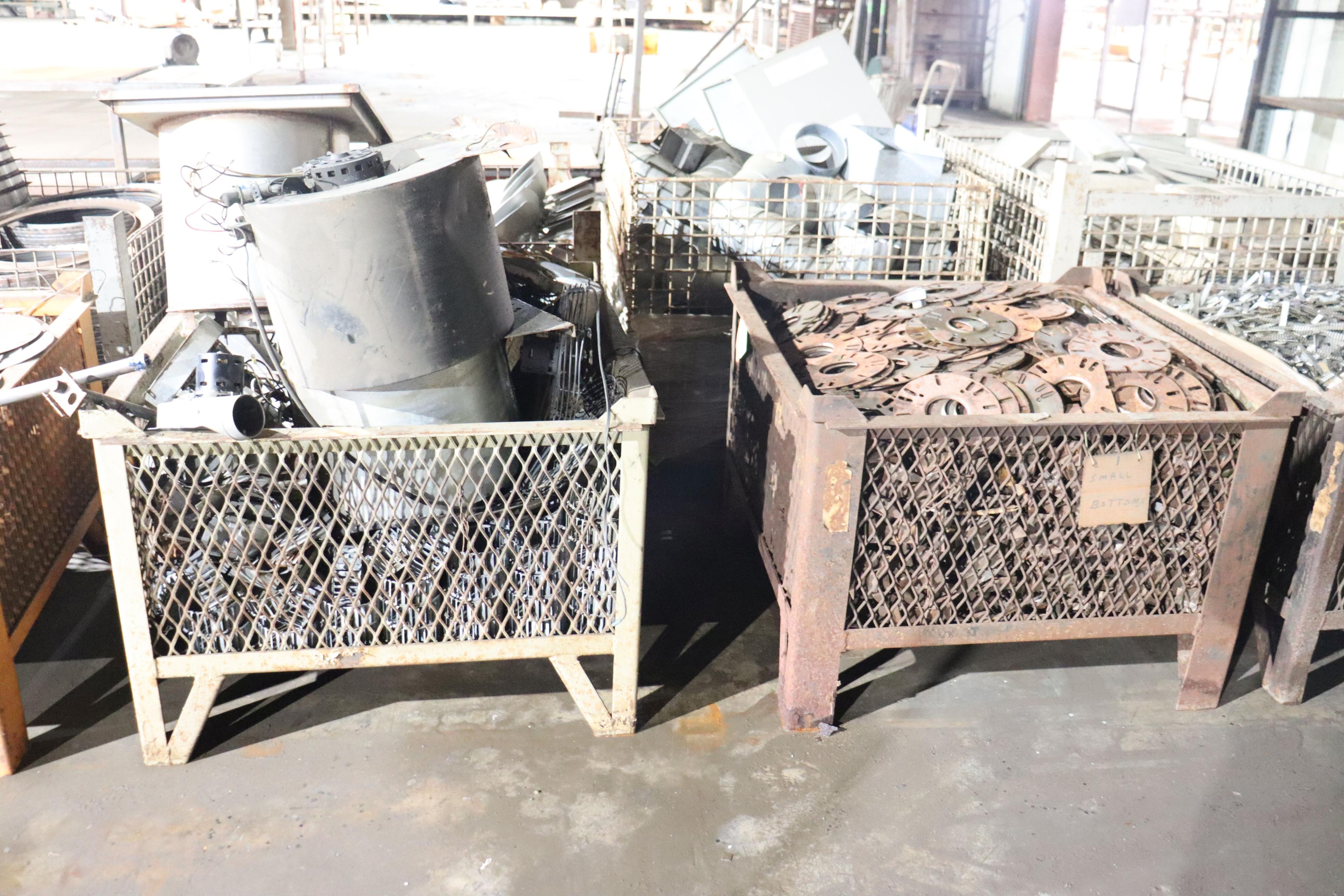 assortment of parts with clamps, weights