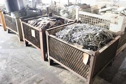 assortment of parts with clamps, weights