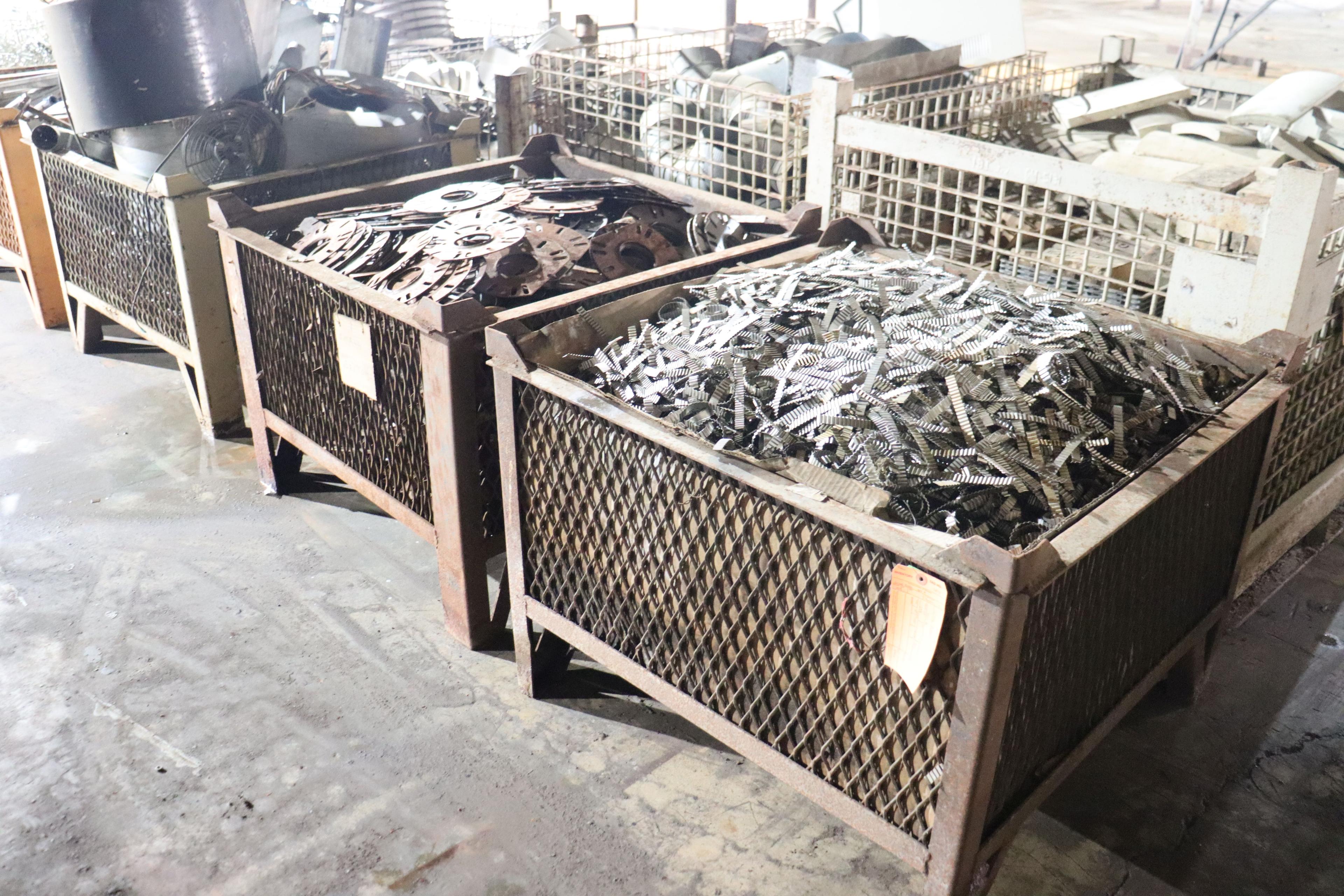 assortment of parts with clamps, weights