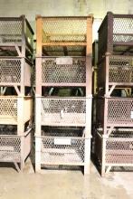 (4) Industrial steel crate