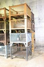 (4) Industrial steel crate