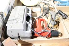 Dremel, sander, and heat gun