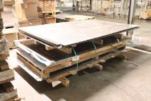 Assortment of steel sheeting
