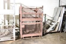 (2) Industrial steel crate