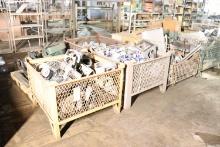 Assortment of fan blades, couplings, motors