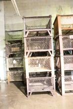 (4) Industrial steel crate