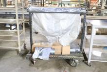 work station with plastic sheeting