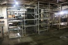 (4) metal shelfs