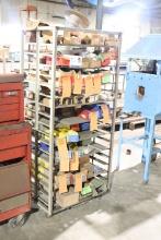 cart with shelfs with nuts