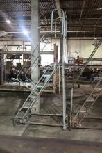 industrial ladder with casters