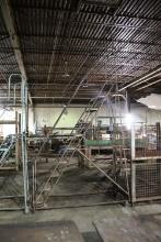 industrial ladder with casters