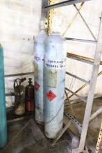 (2) Oxygen torch tank