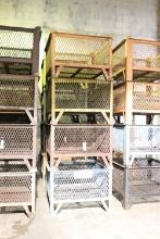 (4) Industrial steel crate