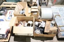 Assortment of fan boxes & misc.