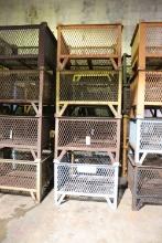 (4) Industrial steel crate