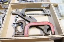 C-clamps and pipe cutters
