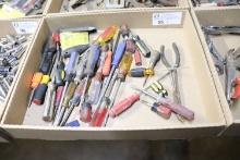 Assortment of screwdrivers & misc.
