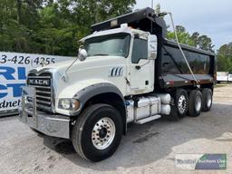 2018 MACK GU713 TRI-AXLE DUMP TRUCK, VIN # 1M2AX04C9JM038059