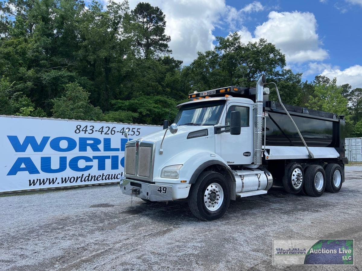 2016 KENWORTH T880 TRI-AXLE DUMP TRUCK, VIN # 1NKZXPEX1GJ111211