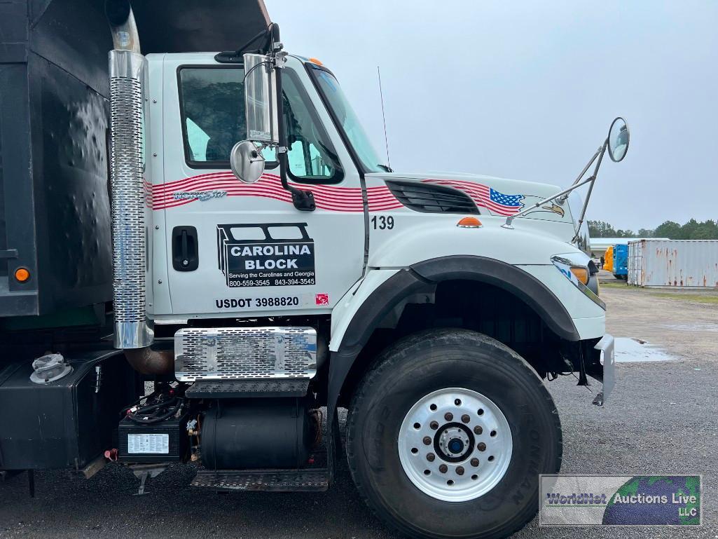 2008 INTERNATIONAL 7600 TRI-AXLE DUMP TRUCK, VIN # 1HTWYAHR68J040023