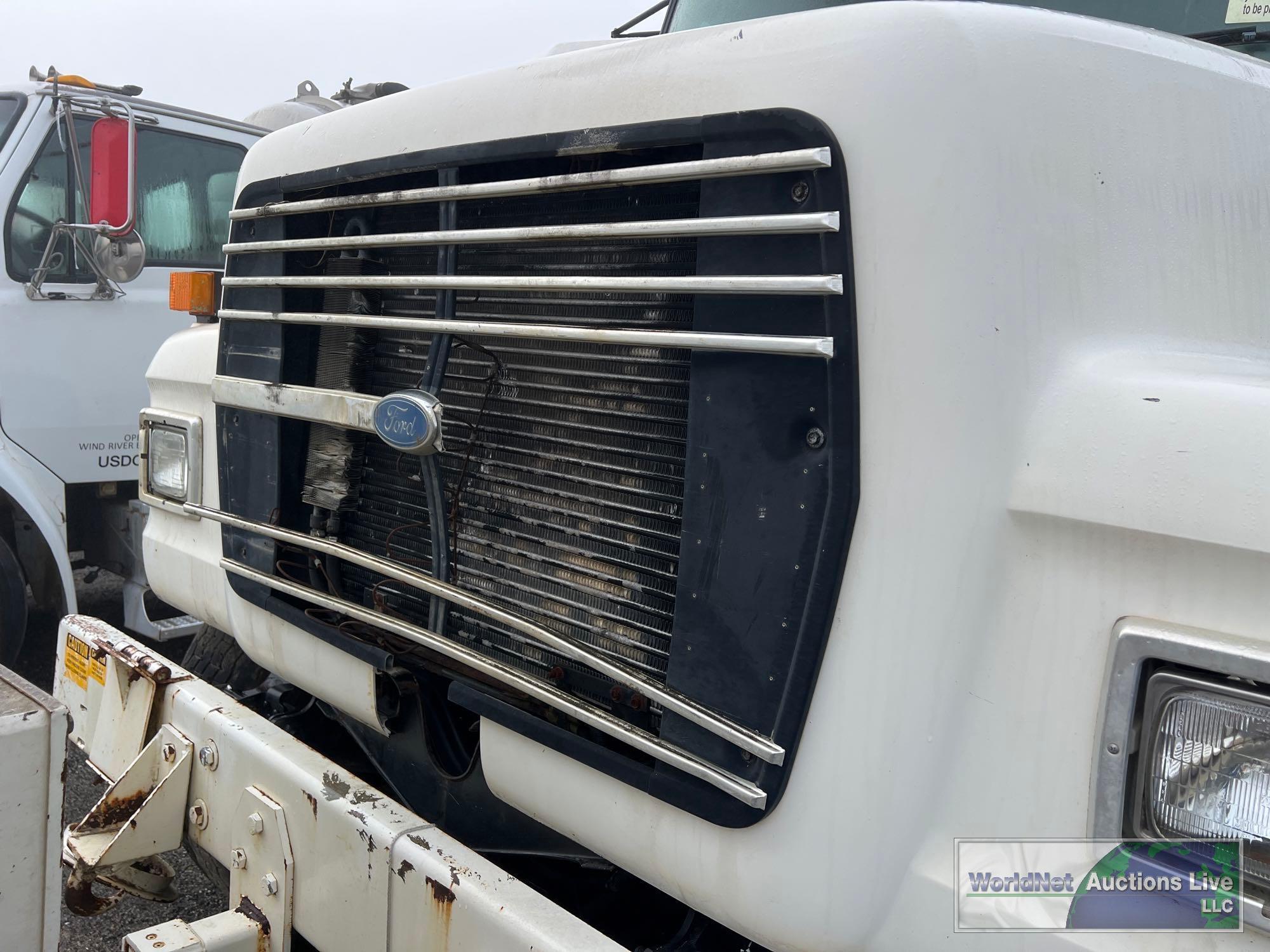 1997 FORD LN8000 VACUUM TRUCK, VIN # 1FDYR82E6VVA10229