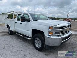 2016 CHEVROLET SILVERADO 2500HD SERVICE TRUCK, VIN # 1GB2KUEG5GZ203279