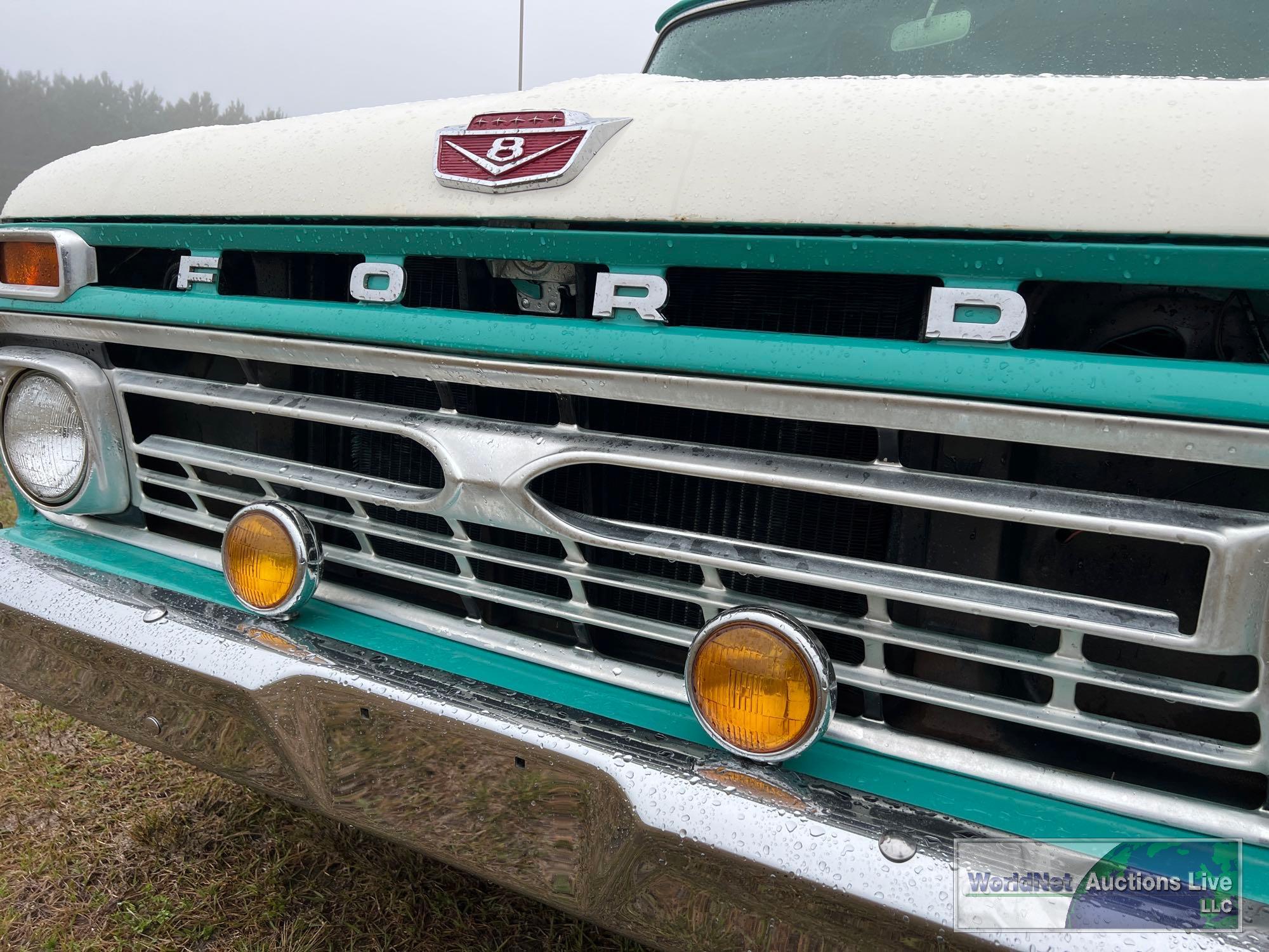 1965 FORD F100 RANGER VIN-F10DL645030