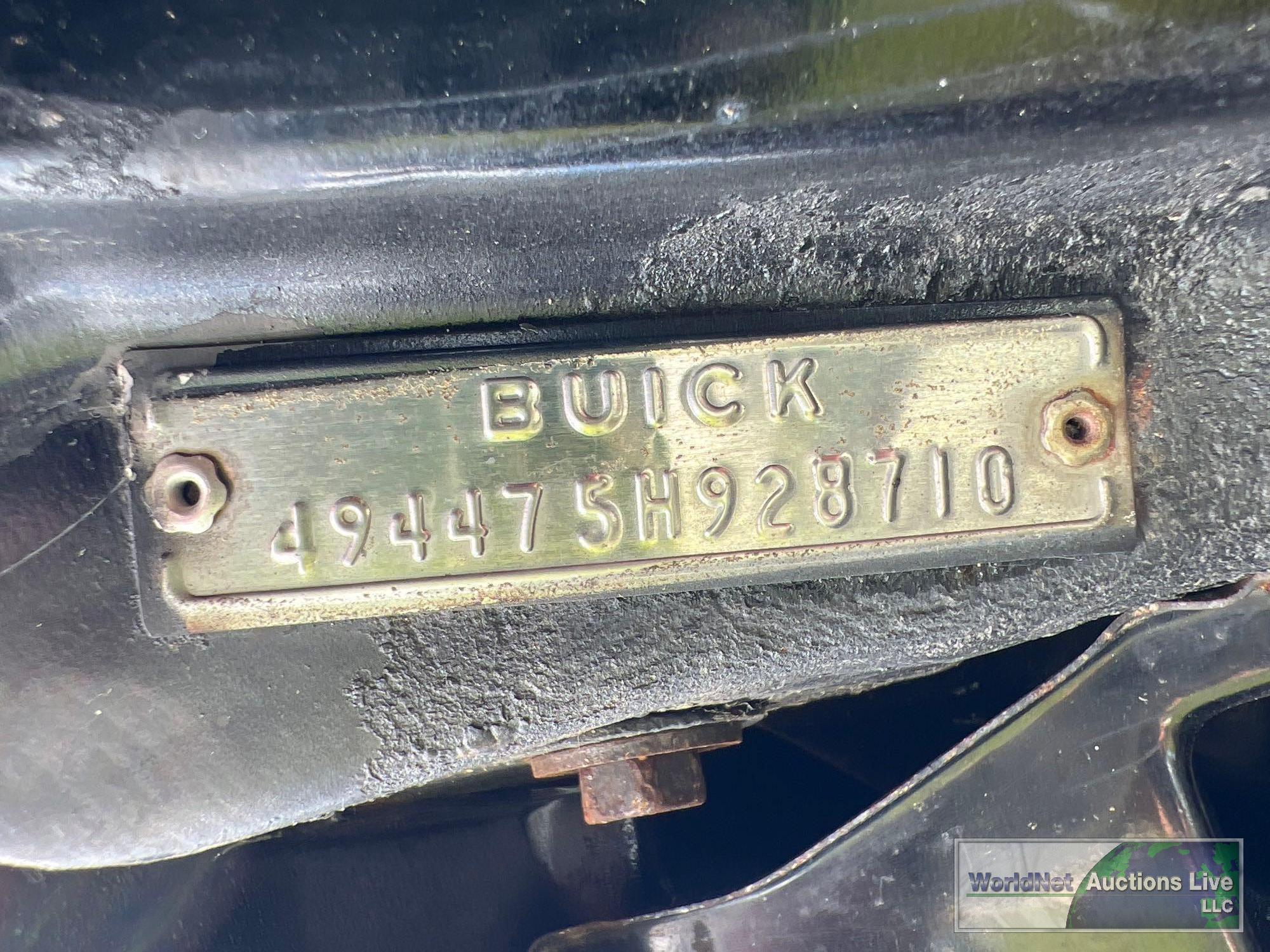 1965 BUICK RIVIERA GRAND SPORT VIN-494475H928710