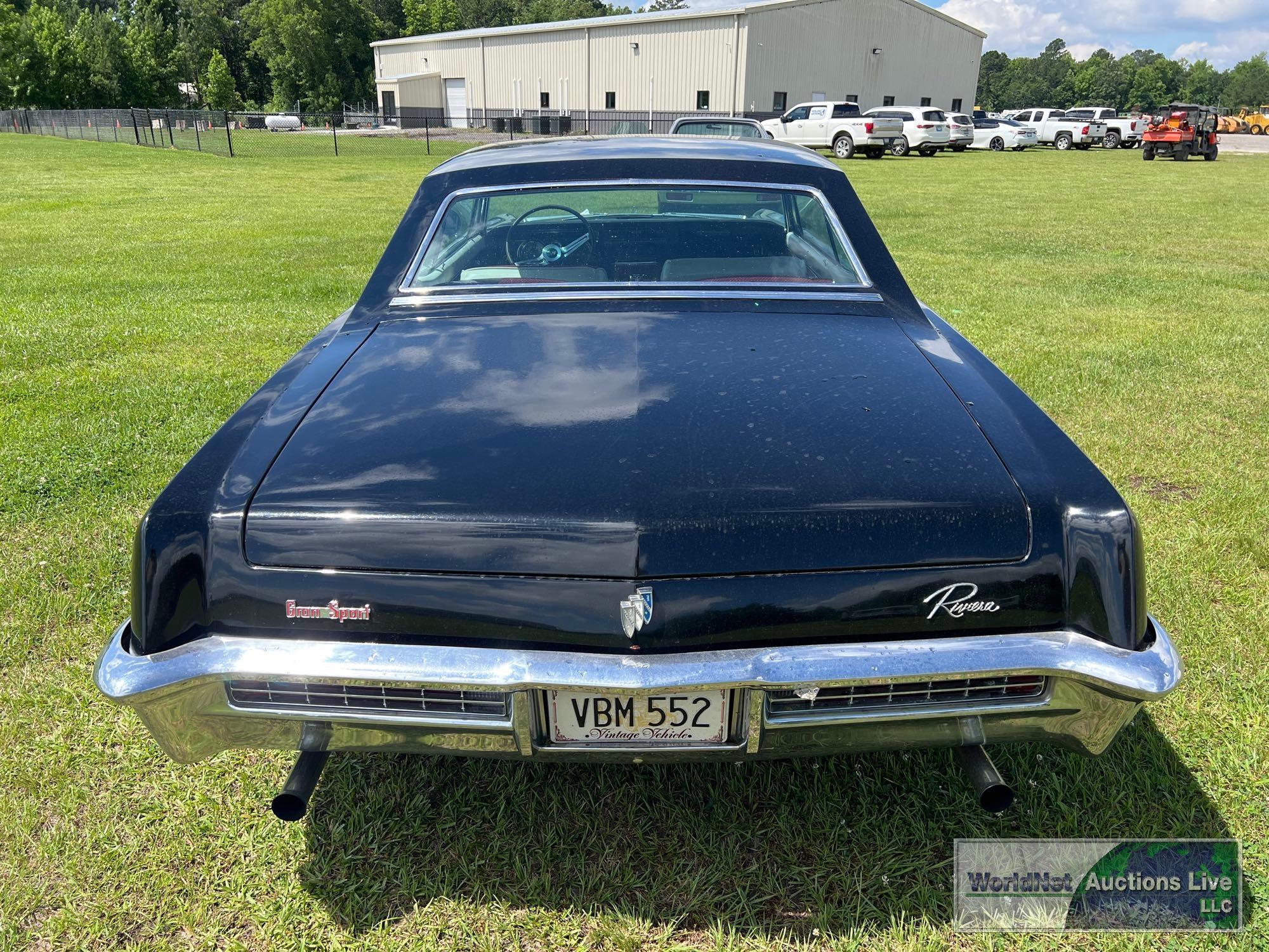 1965 BUICK RIVIERA GRAND SPORT VIN-494475H928710