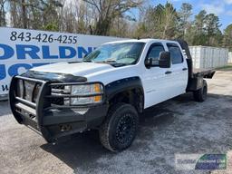 2014 CHEVROLET SILVERADO 2500HD FLAT BED PICKUP TRUCK, VIN # 1GC1KVC82EF148118